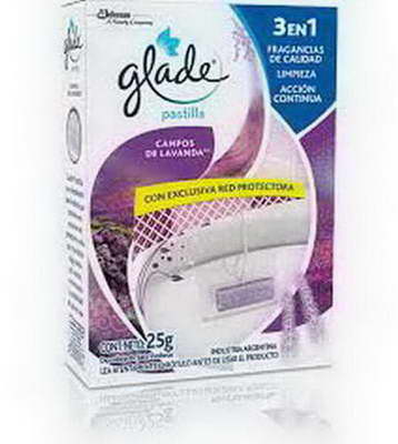 GLADE.. PASTILLA INODORO 3 EN 1 LAVANDA X 1